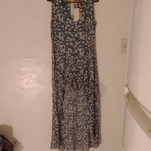 KorMei Daisy Floral Jumpsuit Shorts Dress Sz L NWT